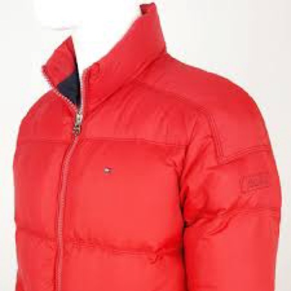 Vintage Y2K Tommy Hilfiger Puffer Coat Jacket Down Filled Mens Size XL. - Picture 2 of 7